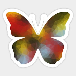 Butterfly in polygon Sticker